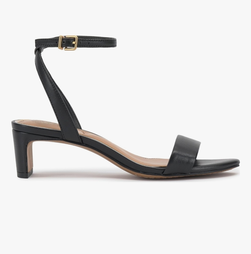 New Vince Camuto Womens Leather Lylah Heeled Sandal Size 5.5